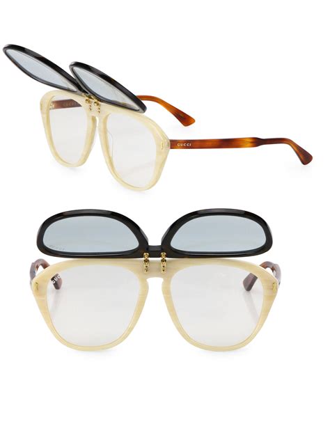 mens gucci flip up glasses|gucci glasses men 2021.